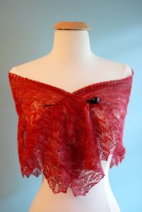 Falling Heart Shawl