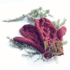 Red Riding Mittens knitting pattern
