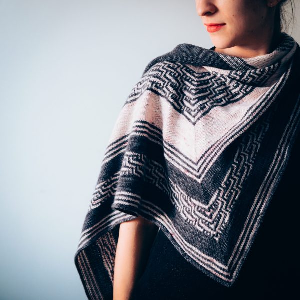 Majestic Shawl Mosaic Knitting Pattern