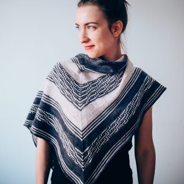 Majestic Shawl Mosaic Knitting Pattern