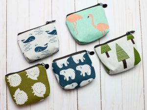 Zippered pouches by FoxAndPineStitches