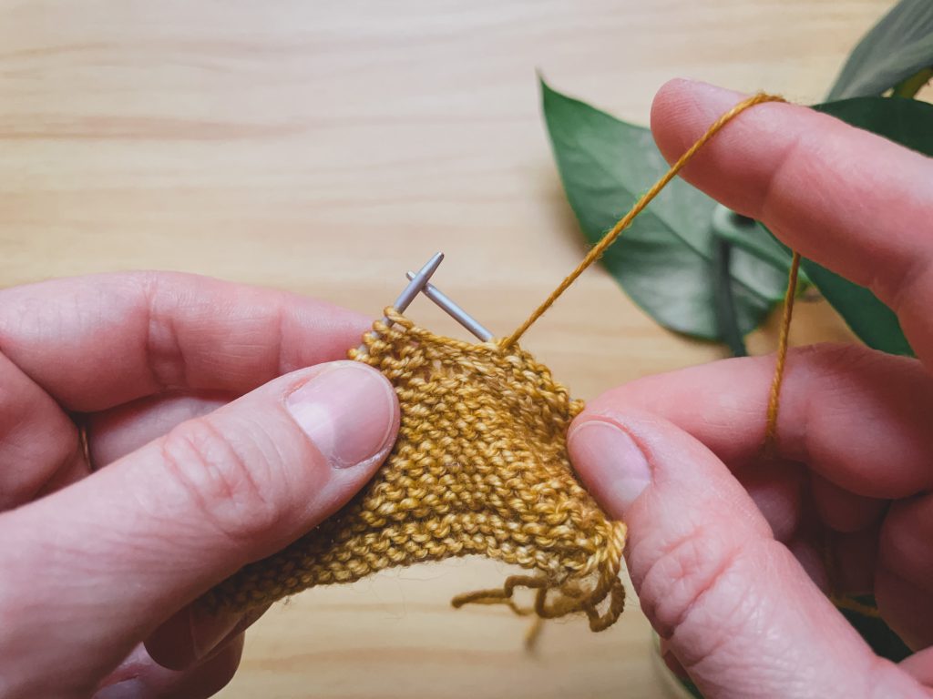 English Purl Stitch - Maille envers à l'anglaise