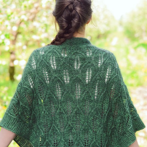 Leaffall Shawl lace shawl knitting pattern - Châle Tombée de feuilles patron de tricot châle en dentelle