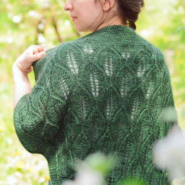 Leaffall Shawl lace shawl knitting pattern - Châle Tombée de feuilles patron de tricot châle en dentelle