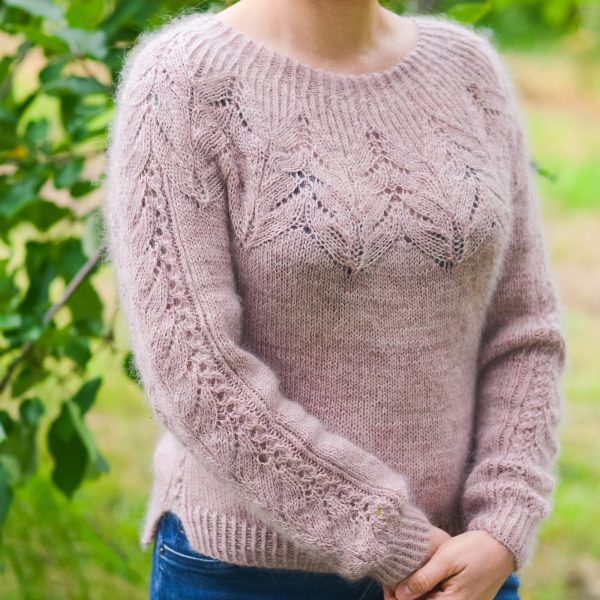 Lace Delight Sweater Knitting Pattern - Chandail Dentelle Merveille Patron de tricot