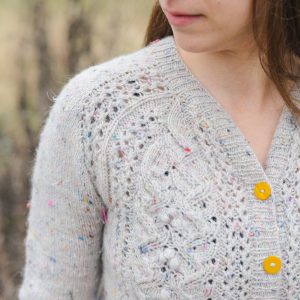 Patron de tricot dentelle Cardigan Freesia Cardigan Lace Knitting Pattern