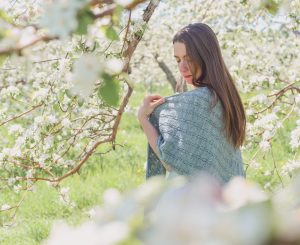 Periwinkle Lace Shawl Knitting Pattern