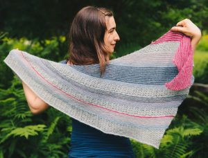 Pieces of my heart shawl stashbuster knitting pattern