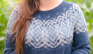 Shiver Sweater Stranded Yoke Knitting Pattern