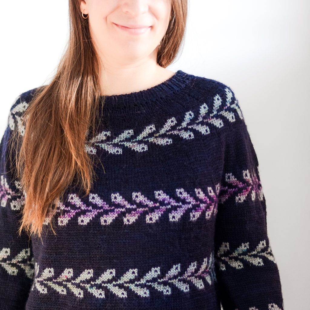 Leafy Lane Sweater Knitting Pattern