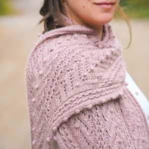 PERLE Lace Shawl or Scarf Knitting Pattern - Patron de tricot foulard ou châle en dentelle